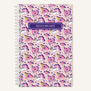 Süßes Anti-Valentinstag-Einhorn-Liebesmuster Notizbuch