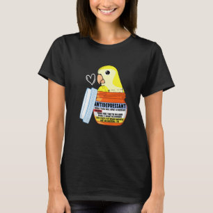 Süßes Antidepressivum-Papagei I Gelber Mönchssitti T-Shirt