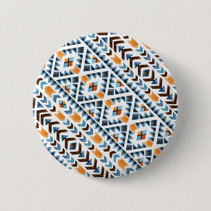 Süßes Aquarell-Aztek-Muster Button