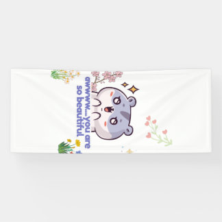 Süßes ästhetisches Hamster-Banner Banner