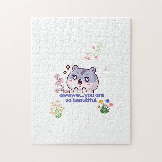 Süßes ästhetisches Hamster-Jigsaw-Puzzle (Vertikal)