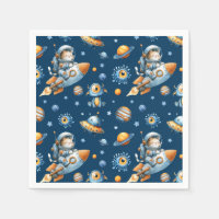 Süßes Astronaut Katzen Weltraum Galaxie Muster 