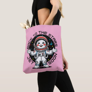 Süßes Astronaut zurück zu den Sternen Design Tasche