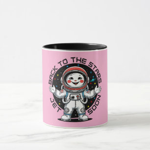 Süßes Astronaut zurück zu den Sternen Design Tasse