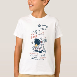Süßes Astronauten-Weltraum-Cartoon-Grafik Kind T-S T-Shirt