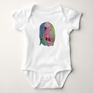 Süßes australisches Baby-Tier Galah auf Baby-Romer Baby Strampler
