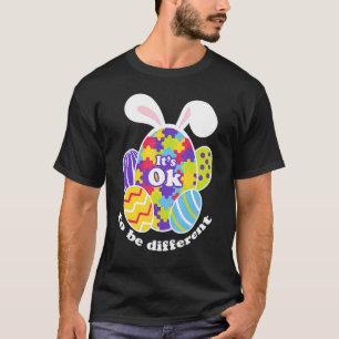 Süßes Autismus-Osterhase-Ei-Puzzle T-Shirt