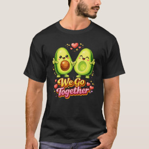 Süßes Avocado-Paar “Wir passen zusammen” – Lustige T-Shirt