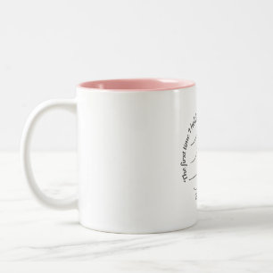 Süßes Baby 2026 Händchenhalten Minimalistischer Ka Zweifarbige Tasse