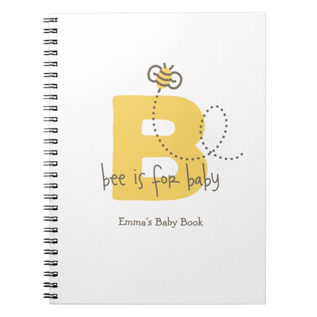 Süßes Baby-Bienen-Baby-Buch-oder Foto-Album Notizblock (Vorderseite)