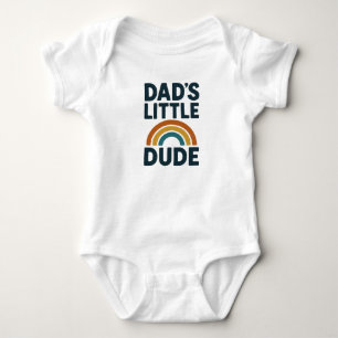 Süßes Baby-Body mit "Dads kleiner Kerl" Baby Strampler