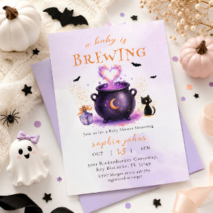 Süßes Baby braut Halloween-Baby-Party Einladung