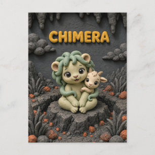Süßes Baby-Chimäre, Mythisch Postkarte