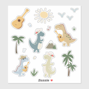Süßes Baby-Dinosaurier-Set Kinder-Cartoon Bunt Lus Aufkleber