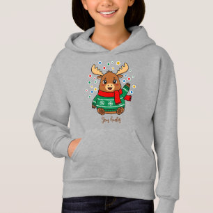 Süßes Baby-Elch Hallo Hoodie