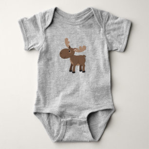 Süßes Baby-Elch-Tier Baby Strampler