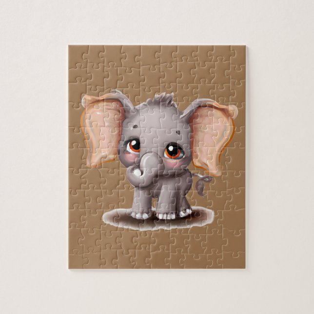 Süßes Baby-Elefant (Vertikal)