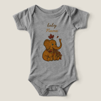 Süßes Baby-Elefant Herbst-Saison Kleinkind & Säugl