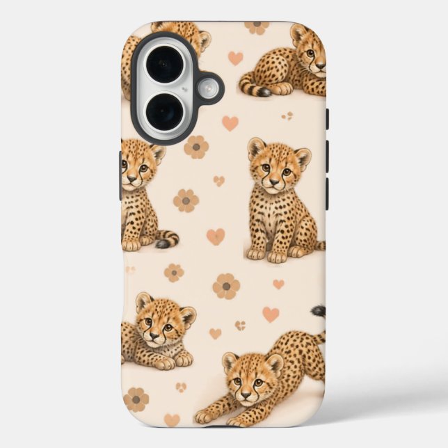 Süßes Baby Gepard Handy Case (Rückseite)