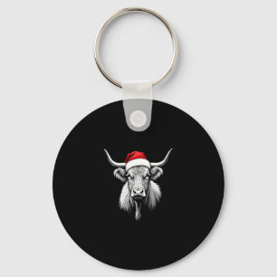 Süßes Baby Highland Kuh Weihnachten Santa Geschenk Schlüsselanhänger