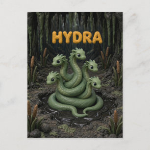 Süßes Baby-Hydra, Mythisch Postkarte
