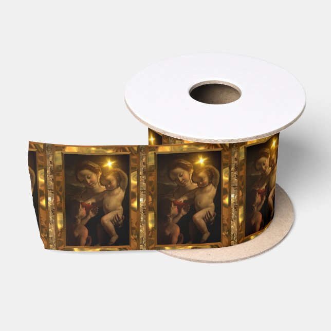 Süßes Baby-Jesus-Weihnachten 3 Zoll Satinband (Spule)