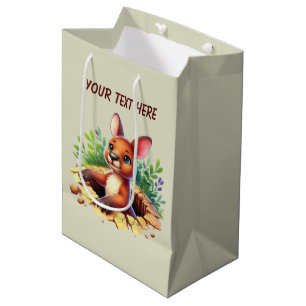 Süßes Baby-Känguru anpassbar Mittlere Geschenktüte