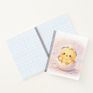 Süßes Baby-Küken-Schlüpf-Ei Notizbuch