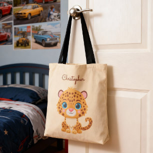 Süßes Baby-Leopard-Safari-Tier für Kinder Tasche