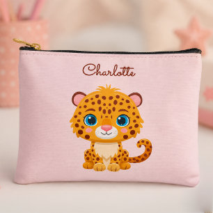 Süßes Baby-Leopard-Safari-Tier für Kinder Zubehörtasche