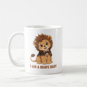 Süßes Baby Löwe "Ich bin ein mutiges Baby" Kaffeet Kaffeetasse
