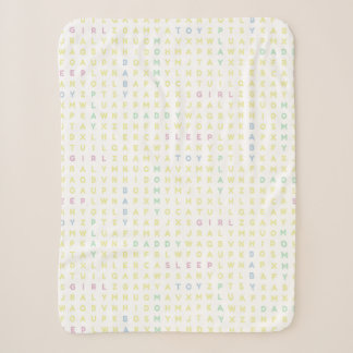 Süßes Baby-Mädchen Alphabet ABCs Traditionelle Far Sherpadecke