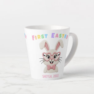Süßes Baby Mädchen Junge Erstes Ostern Hase Name Milchtasse