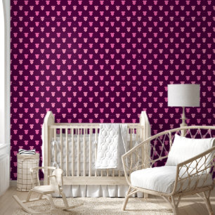 Süßes Baby Mädchen Rosa Mode Tiefviolettes Kinderz Tapete