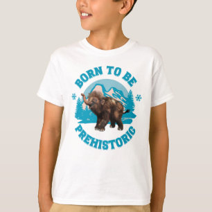 Süßes Baby-Mammut Prähistorischer Kindergeburtstag T-Shirt