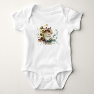 Süßes Baby-Maus-Cute-Tier-Baby-Body Baby Strampler