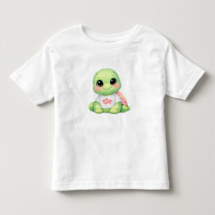 Süßes Baby-Meeres-Schildkröten-Kawaii-Kinder-T-Shi Kleinkind T-shirt