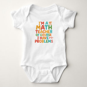 Süßes Baby mit spielerischem Mathe-Design Strampler