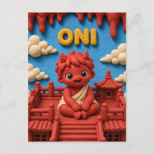 Süßes Baby-Oni, Mythisch Postkarte