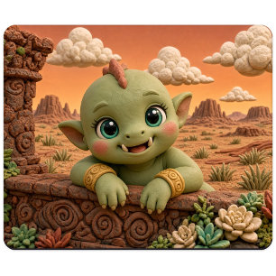 Süßes Baby-Orc, Mythisch Mousepad