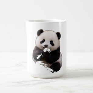 Süßes Baby-Panda, das Bambus isst, Frauen-T-Shirt Kaffeetasse