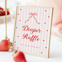 Süßes-Baby-Party-Windel-Raffle-Schild