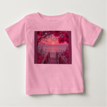 Süßes Baby-Rosa-Shirt, gemixtes Shirt.