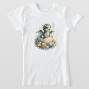 Süßes Baby-Schlüpf-Drache Mädchen T-Shirt