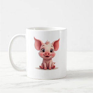 Süßes Baby Schwein  Kaffeetasse