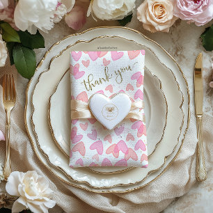 Süßes Baby Shower Valentinstag Serviette