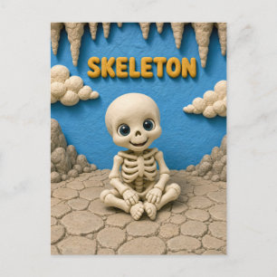 Süßes Baby-Skelett, Mythisch Postkarte