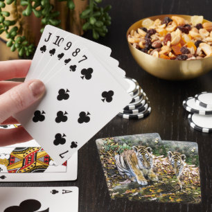 Süßes Baby-Tigerjunges Spielkarten