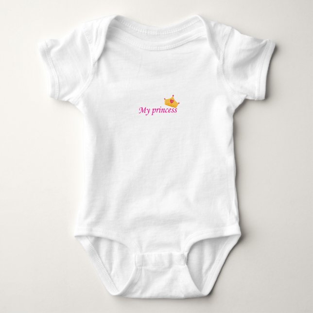 Süßes Baby-Unterhemd mit Phrase (Meine Prinzessin) Baby Strampler (Vorderseite)