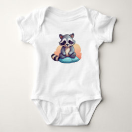 Süßes Baby-Waschbär – Bezauberndes Cartoon-Body Baby Strampler